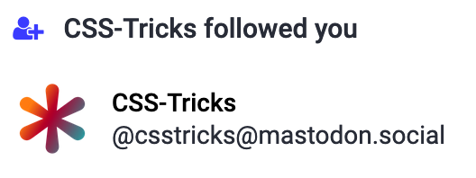 CSS-Tricks follows me