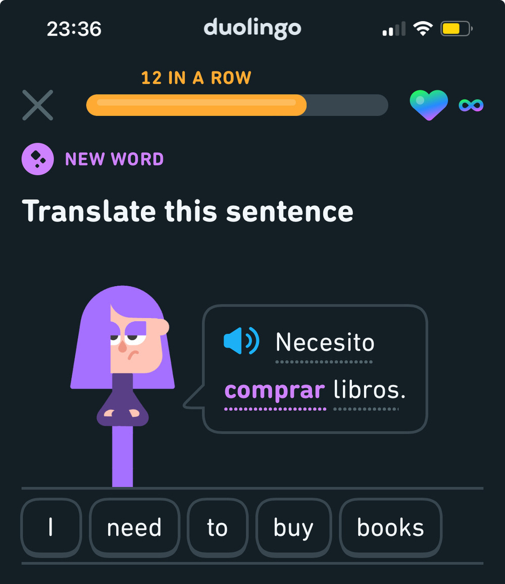 Necesito comprar libros.