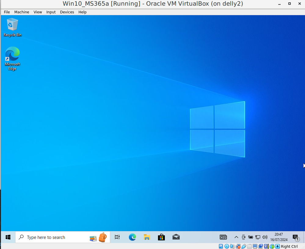 Windows 10 desktop