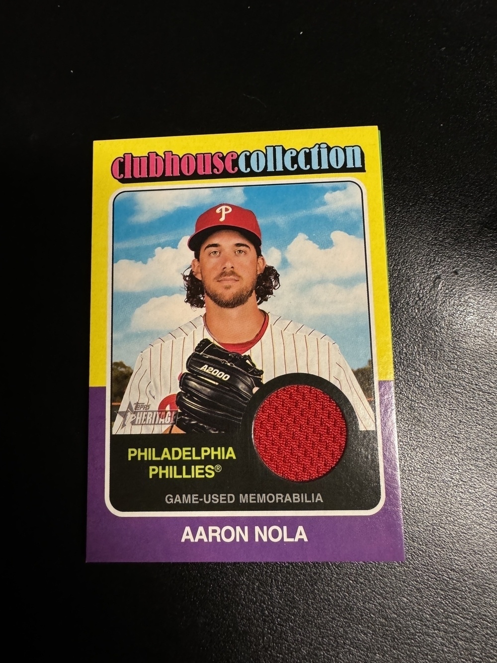 baseball card of aaron nola