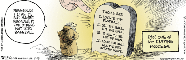 Non Sequitur comic on baseball and rules