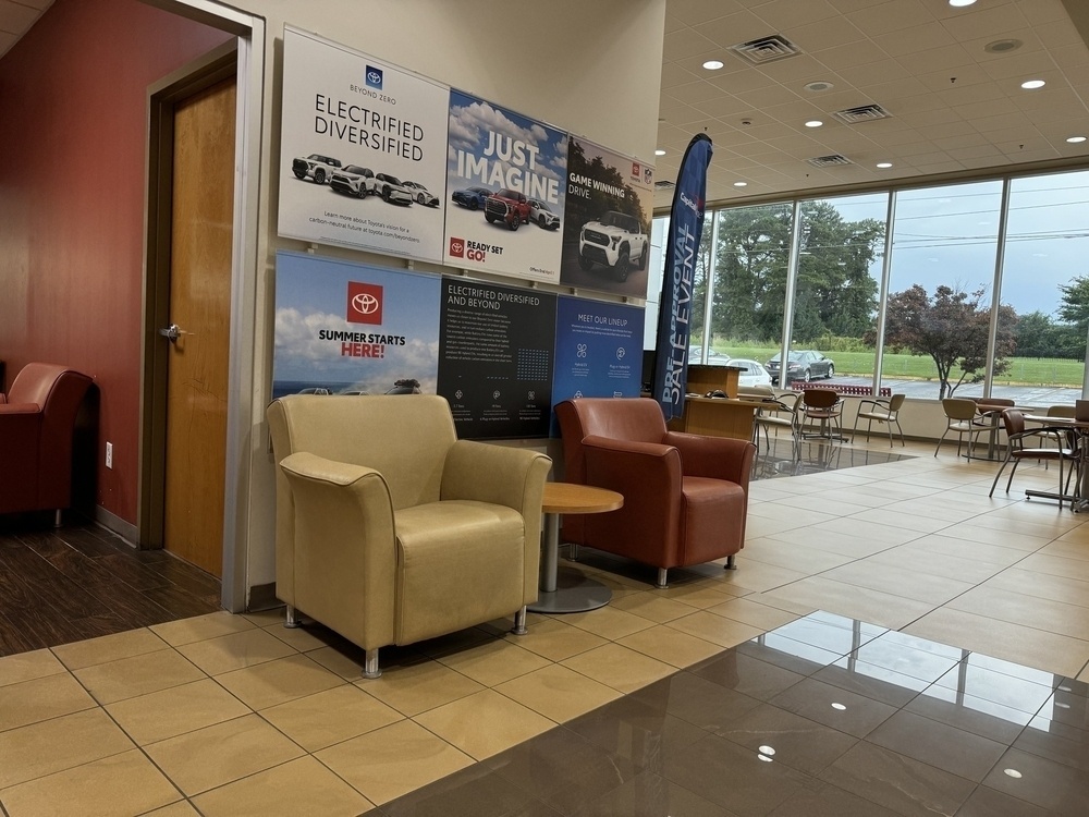 car dealership lobby