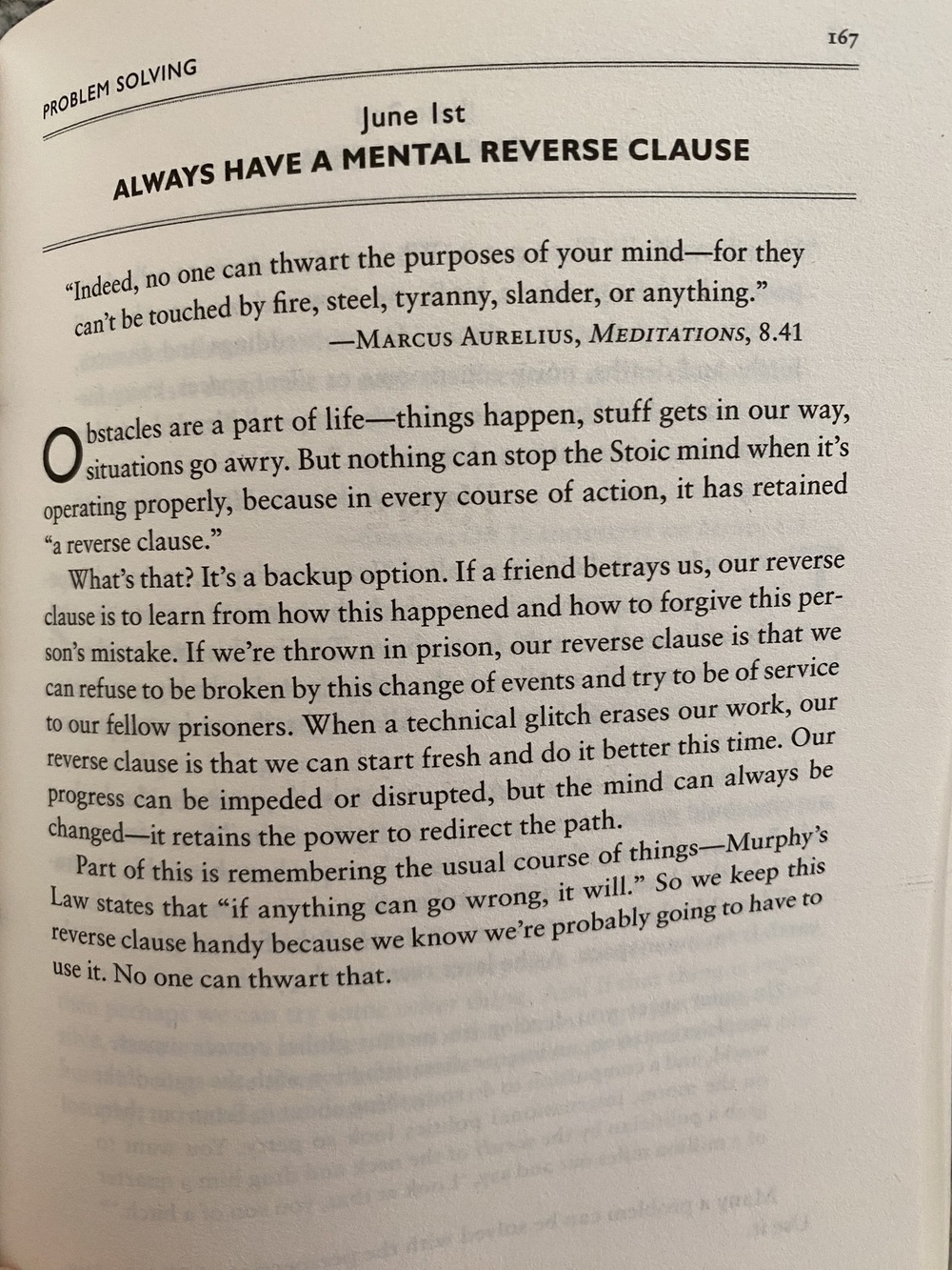 The Daily Stoic … The Daily  Quote … Page 167