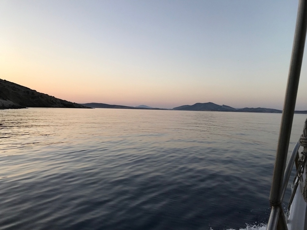 The islands of Ano and Karl Koufonisi, from the water just south of Naxos