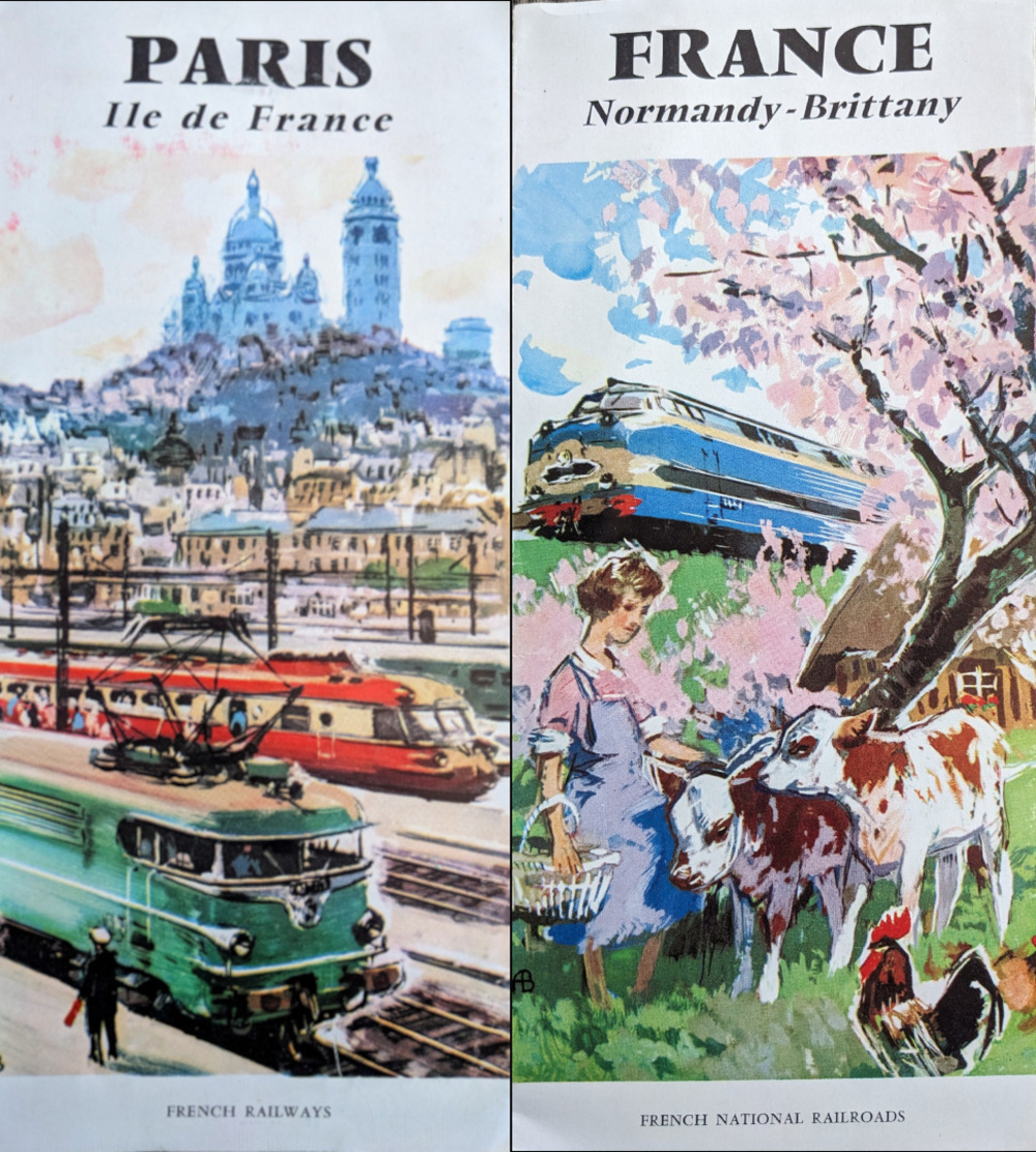 Travel Brochures from the 1960s for Paris and Normandy, France