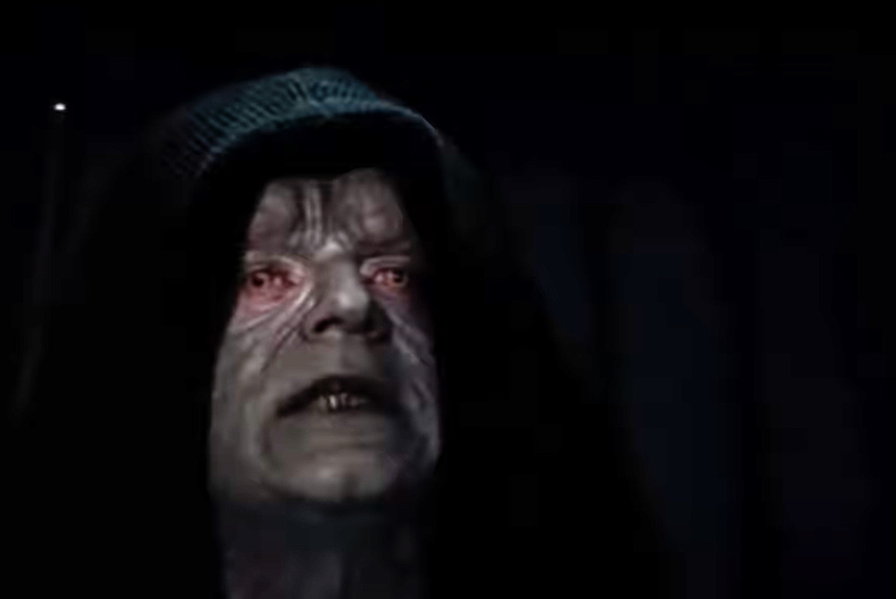 Emperor Palpatine from Star Wars, looking remarkably like Robert F. Kennedy, Jr.