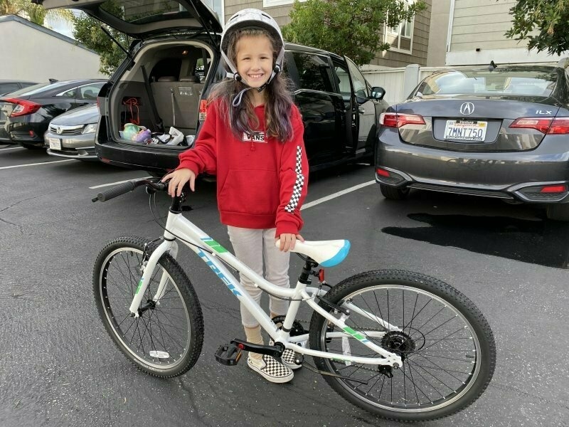 Colette with her new ride! 🚲💕