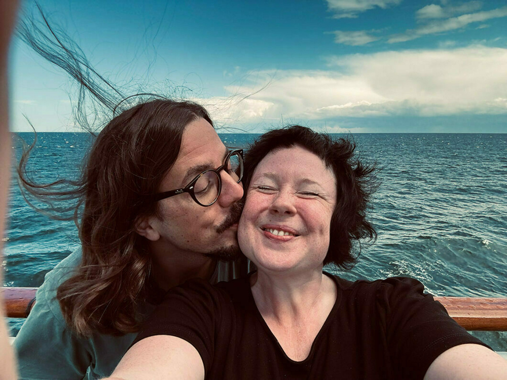 On the windy deck of the ferry, I gave Sanna a kiss on the cheek.