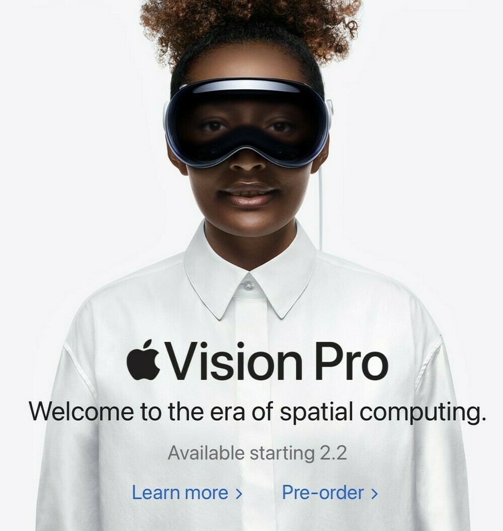 Front page of Apple web site this morning, pushes ordering VisionPro