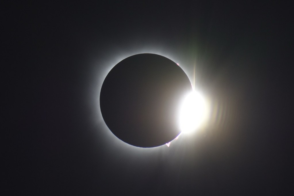 Diamond ring solar eclipse