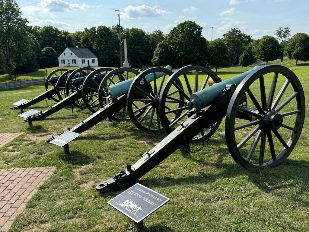 Cannons on battlefield