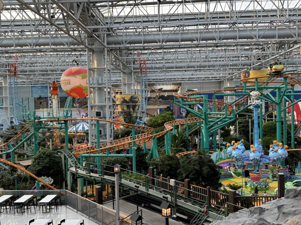 Amusement park in the middle of the mall