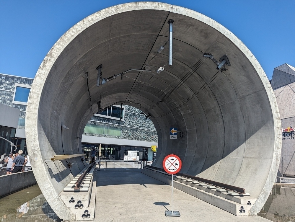 Cross-section of the Gotthard Base Tunnel