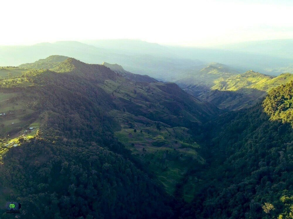 Aerial view of Metkei Trading Centre in Keiyo South, Elgeyo Marakwet County