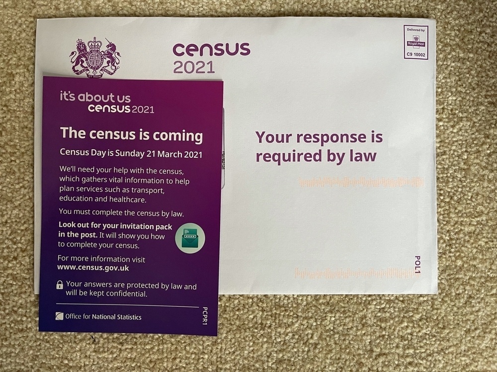 Census 2021 leaflet and the census itself