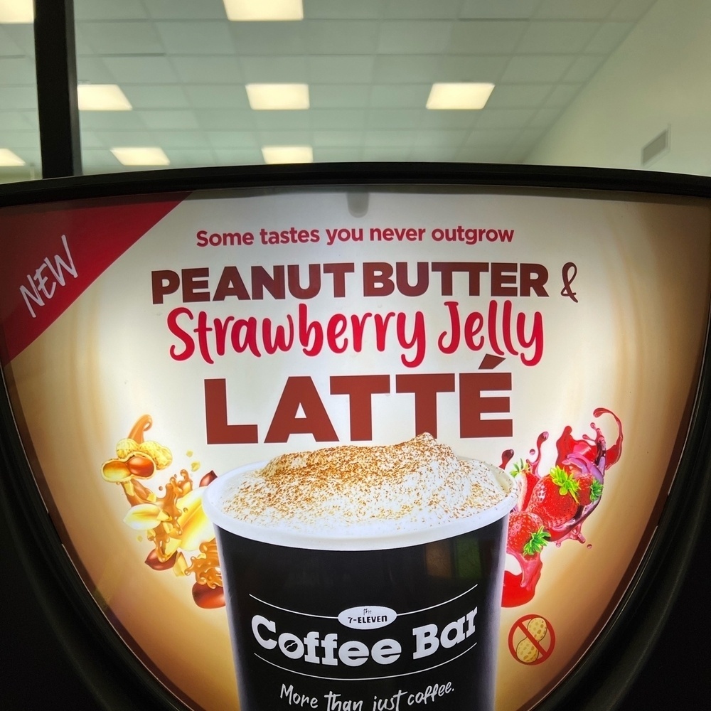 PEANUT BUTTER & Strawberry Jelly LATTE