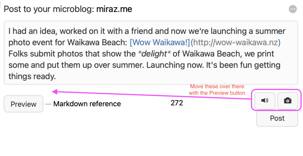 Marked up Screen Shot. 