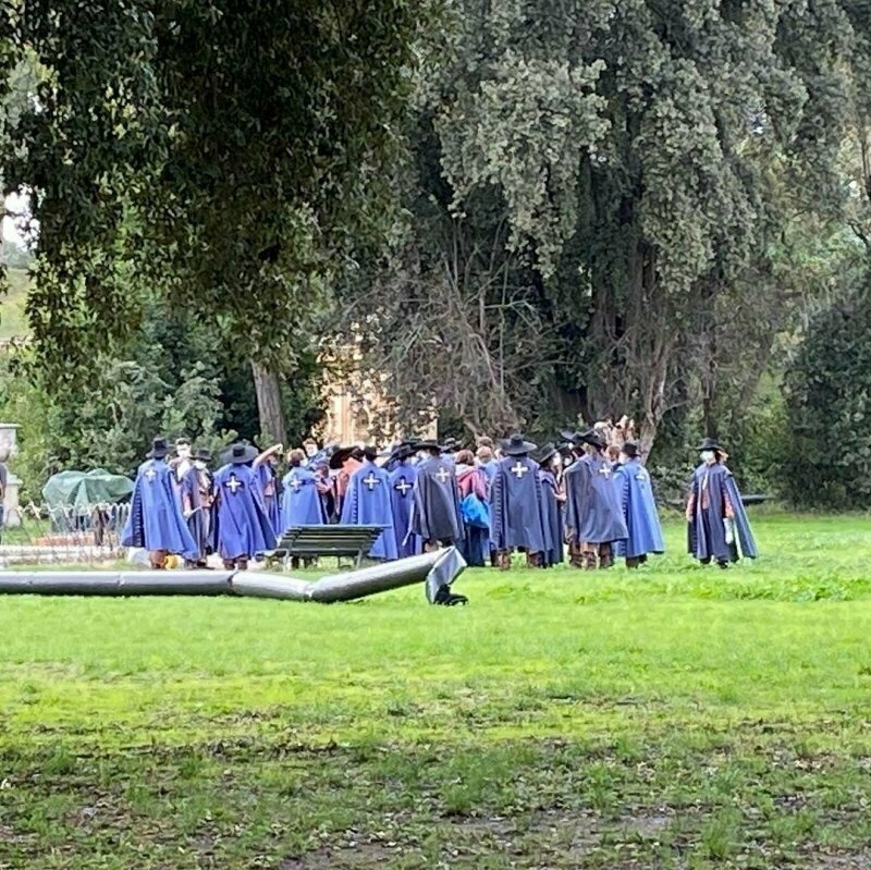 Strange goings on in the park this afternoon.