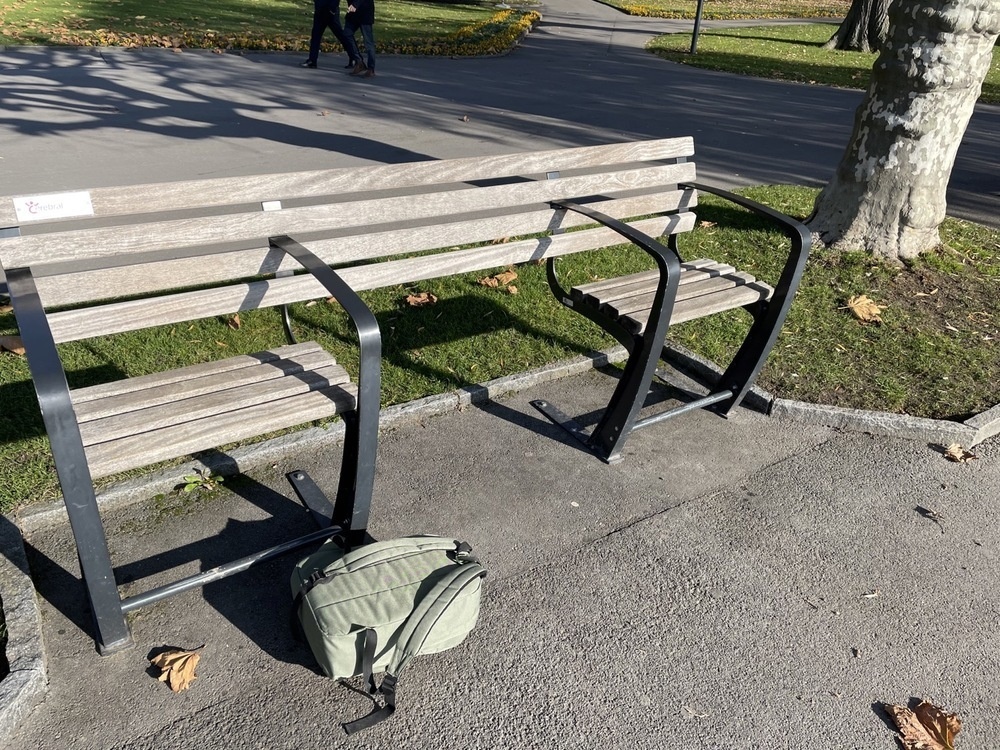 A strange bench. Why would you install such a thing?