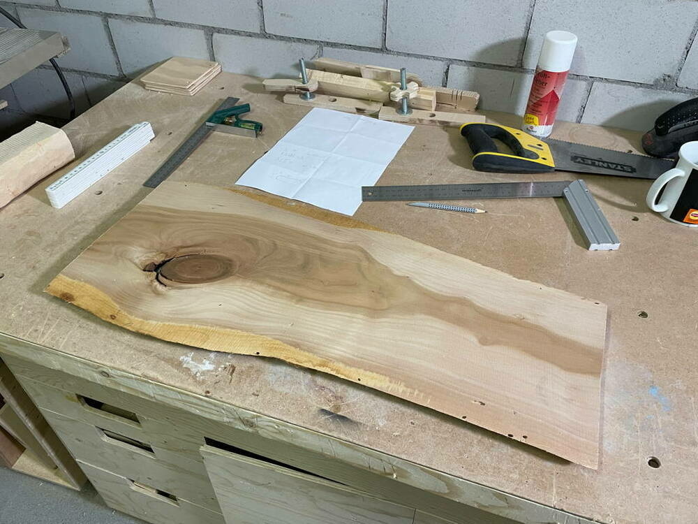 Shop time. Working on a new project. I hope it will work out.
