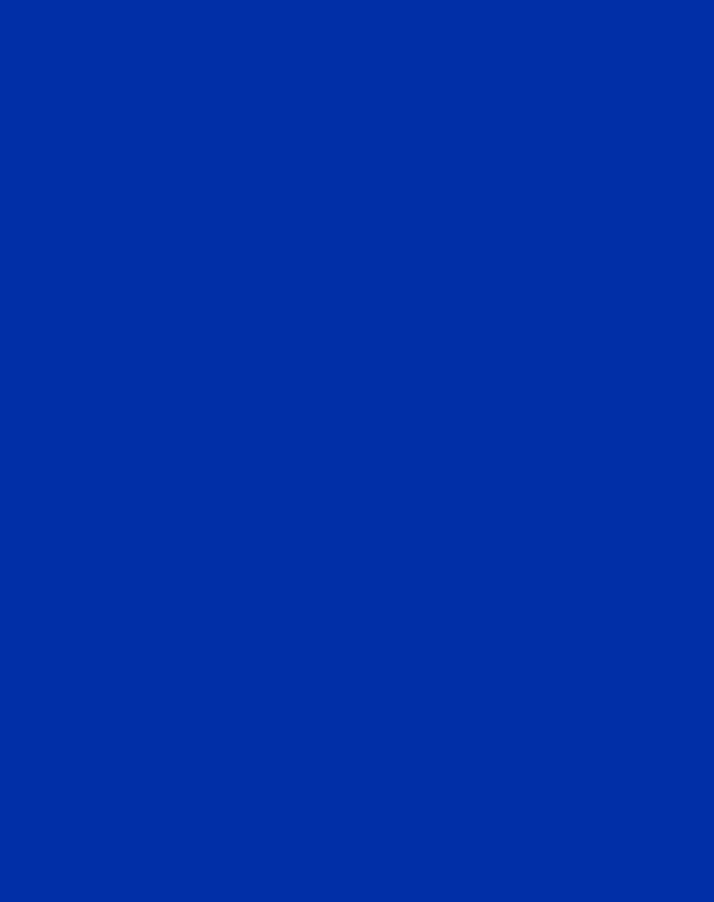 International Klein Blue color.