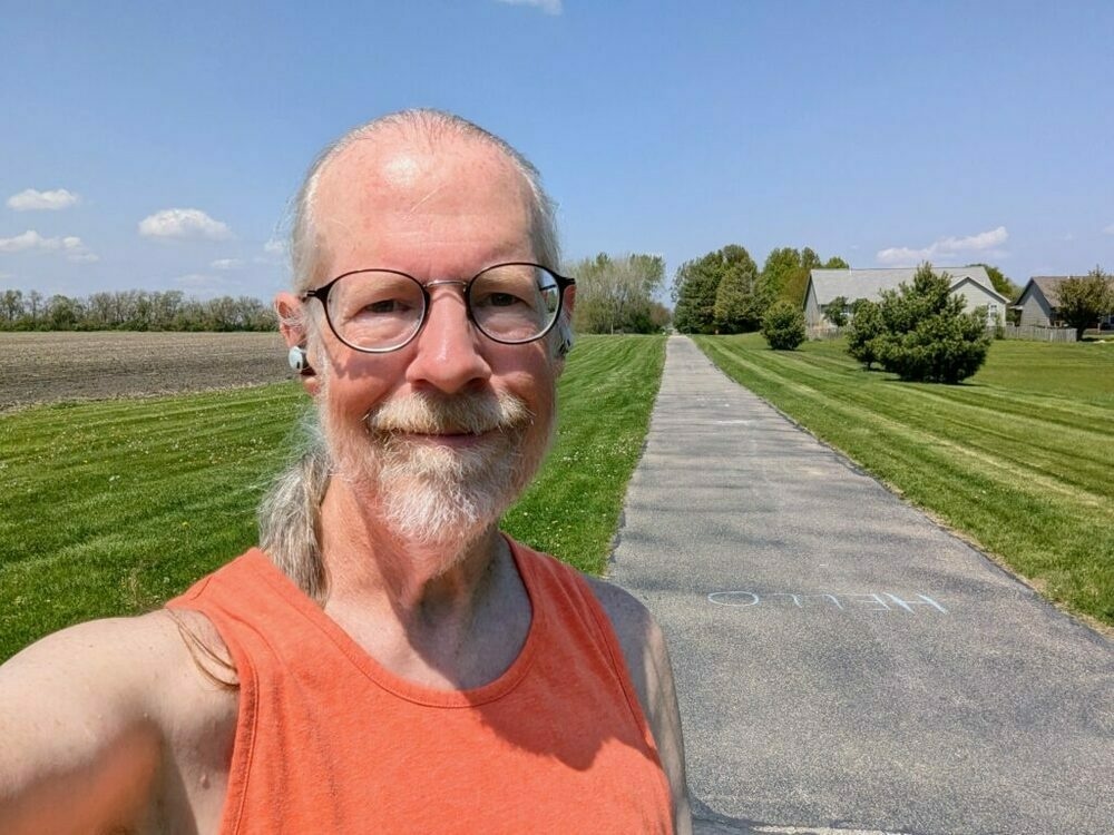 Me with the footpath stretching on beyond me