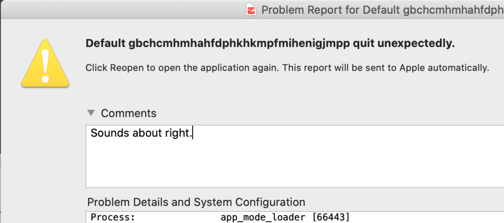 screenshot of mac crashing again
