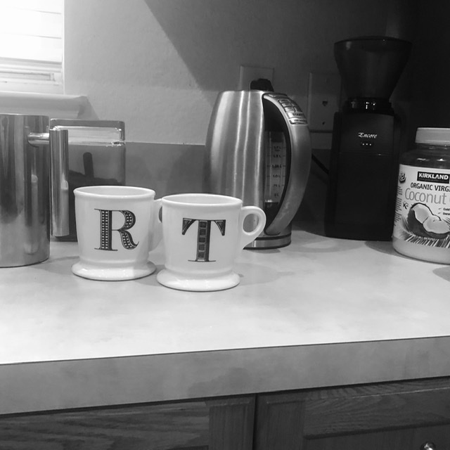 coffee mugs with R and T on them. It’s a twitter joke. 