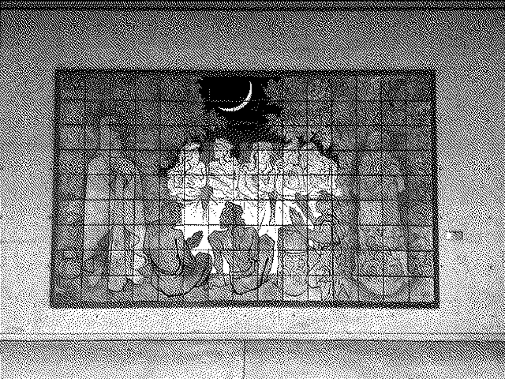 Night Hula mosaic by Jean Charlot at UH-Mānoa
