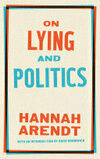 Cover for On Lying and Politics