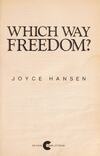 Cover for Which Way Freedom?