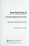 Cover for Now Read This III: A Guide To Mainstream Fiction (Genreflecting Advisory Series)