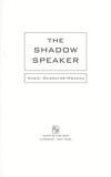 Cover for The Shadow Speaker