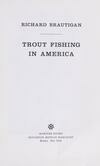 Cover for Trout Fishing in America