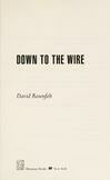 Cover for Down to the Wire
